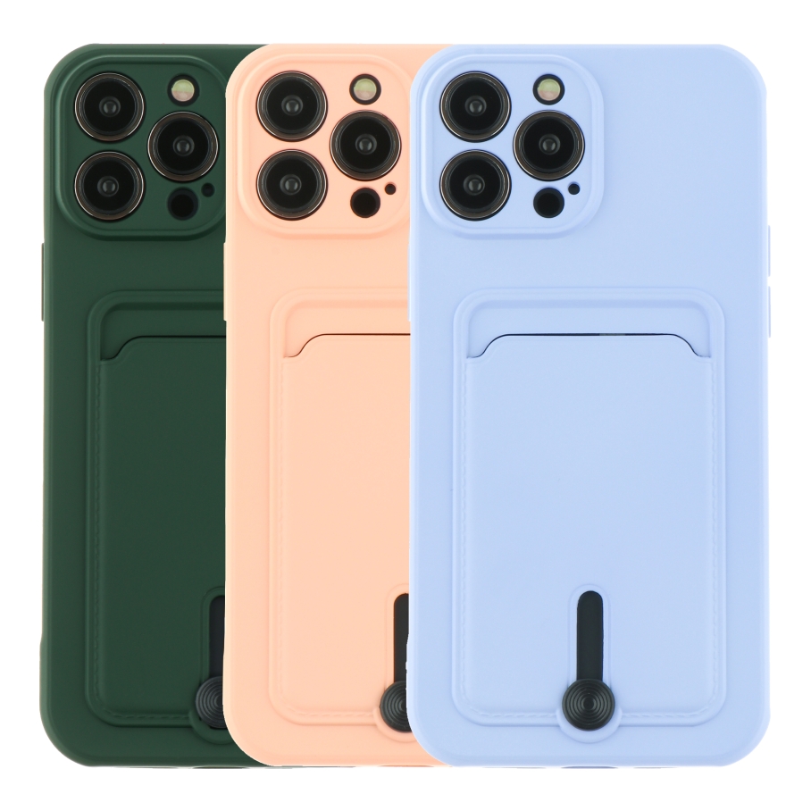 Чехол TPU Colorfull Pocket Card для iPhone 13 Pro (42.Maroon)