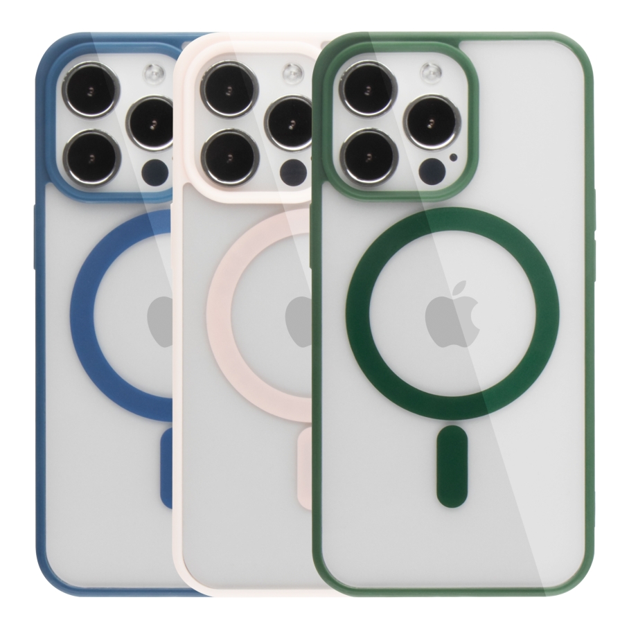 Чехол TPU+PC Foggy with Magsafe для Iphone 13 Pro (White)