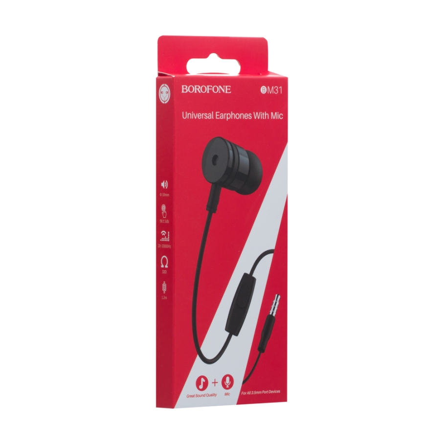 Наушники Borofone BM31 (Чёрный)