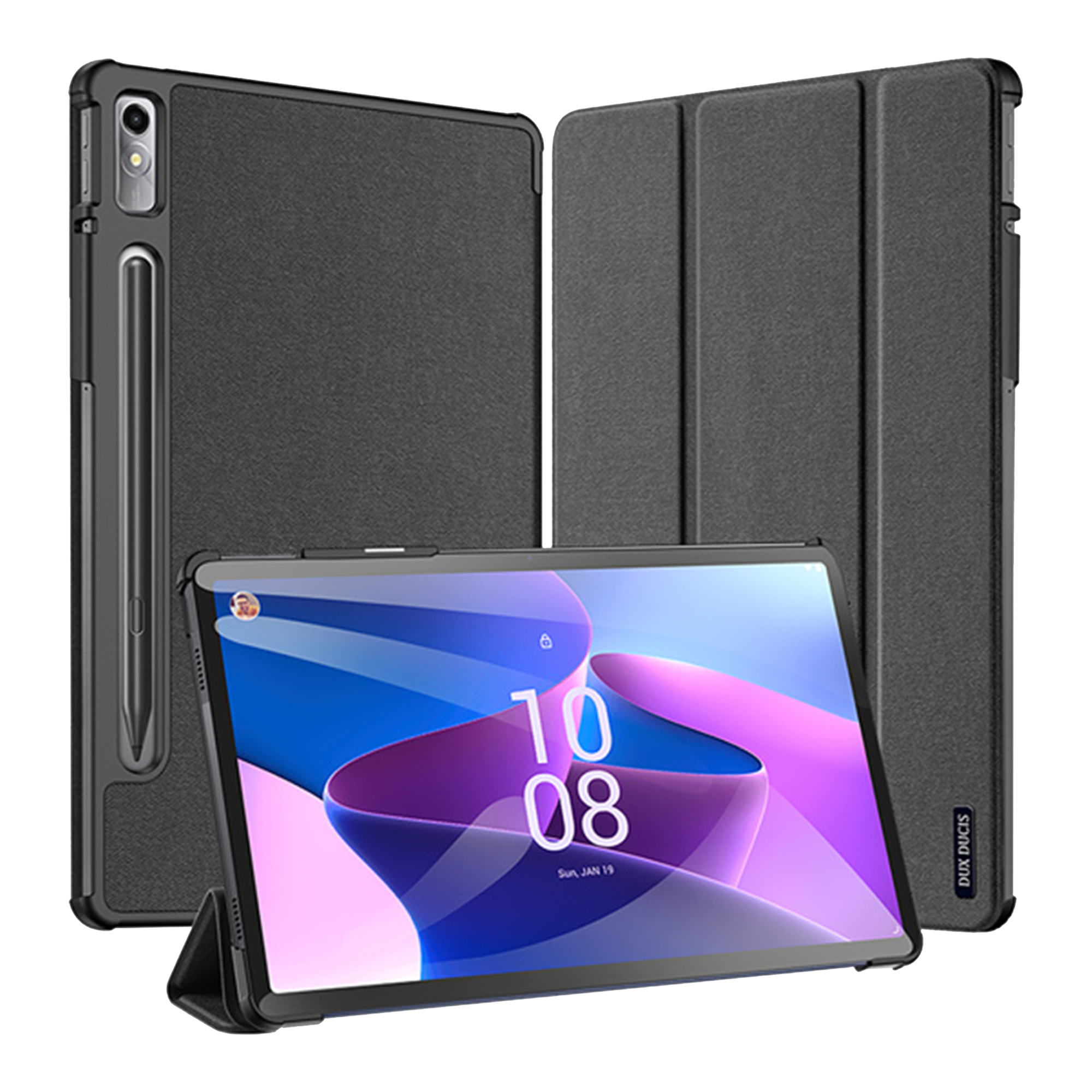 Чехол Dux Ducis Domo для Lenovo Tab P11 (2nd Gen) 11.5" Auto Sleep Wake (Black)