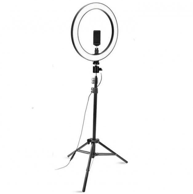 Кольцевая Светодиодная LED Лампа RING на Штативе 26см