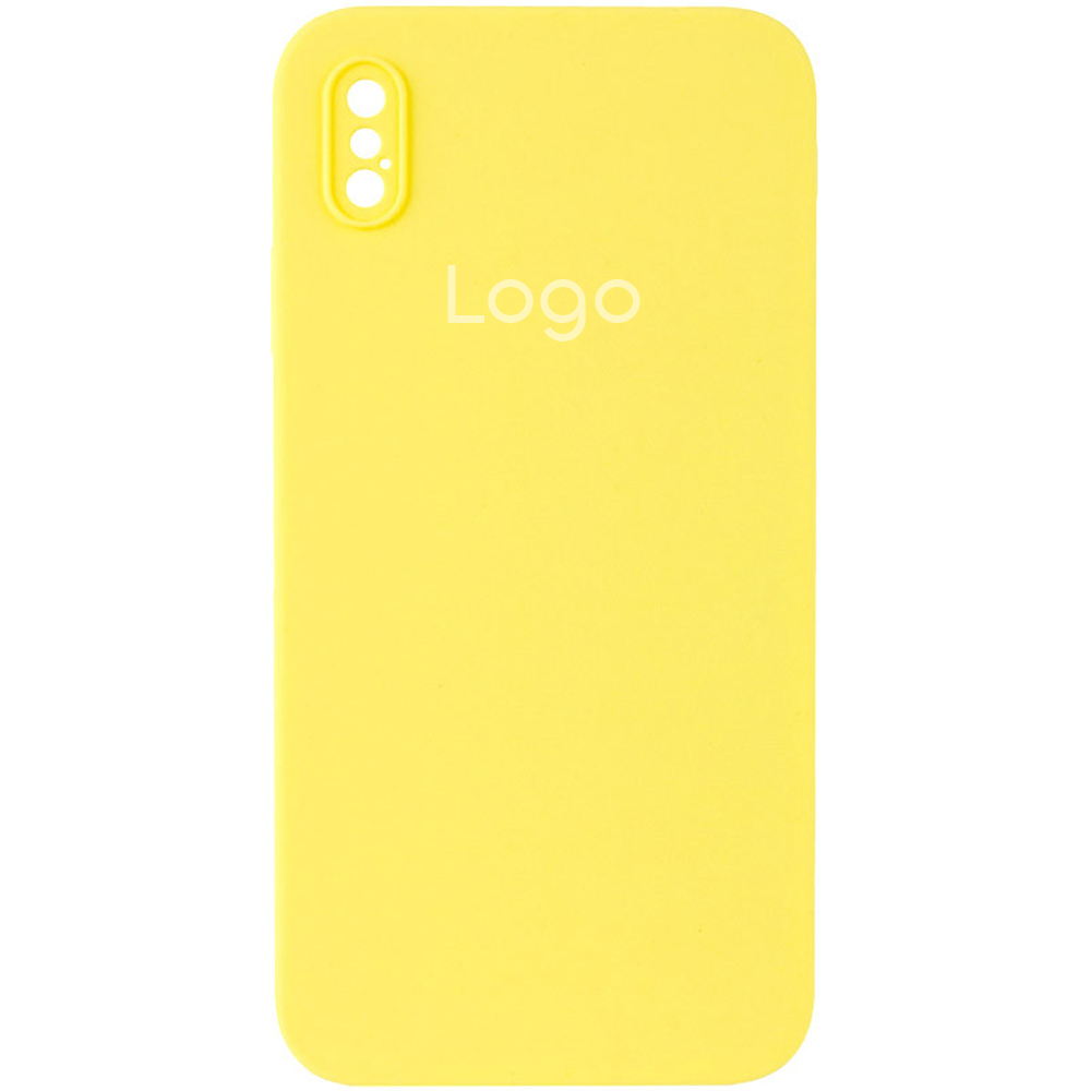 Чехол Silicone Case Square Full Camera для iPhone 11 (51.Mellow yellow)