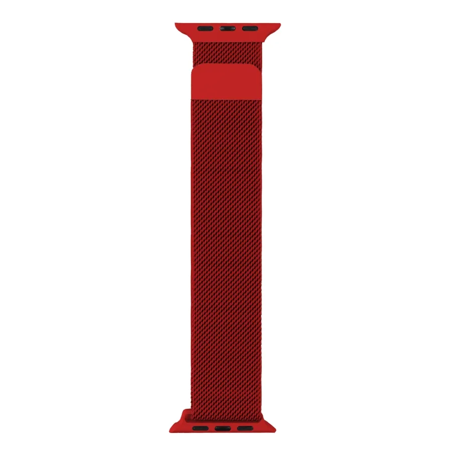 Ремешок для Apple Watch Milanese loop 42 / 44mm, цвет красный