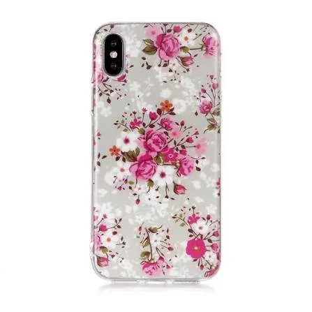 TPU Print с PopSocket для Apple iPhone Xs Max, цвет роза