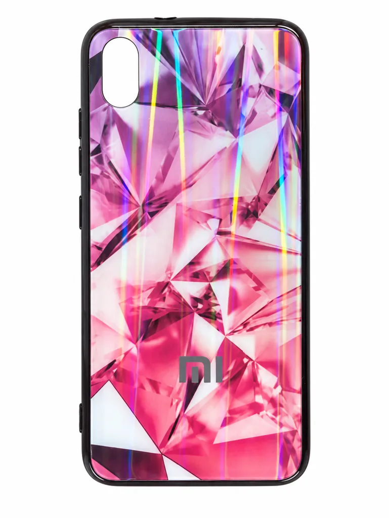 Чехол Силикон Glass TPU Prism для Xiaomi Redmi 7A, цвет красный