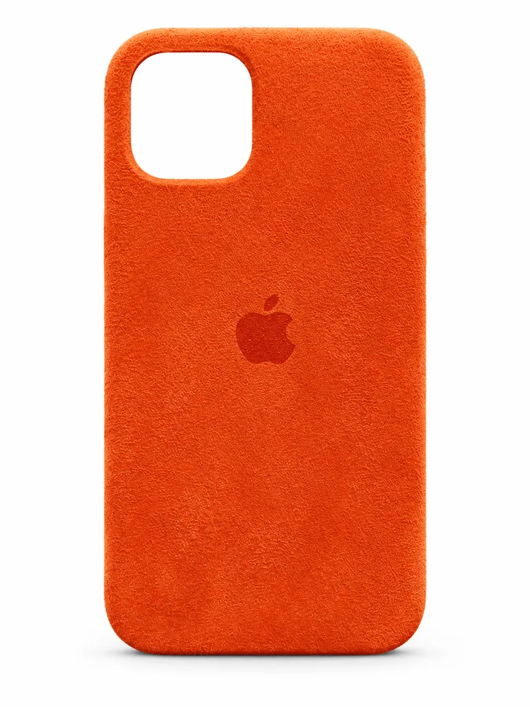 Чехол Силикон Alcantara для iPhone 11 Pro, цвет оранжевый