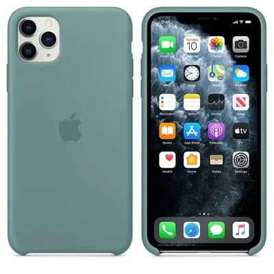 Силикон для iPhone 11 Pro Max, цвет зеленый