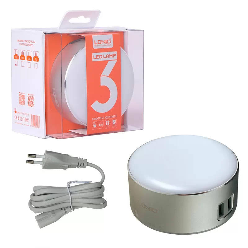 Лампа LDNIO LED Lamp A2208 2 USB
