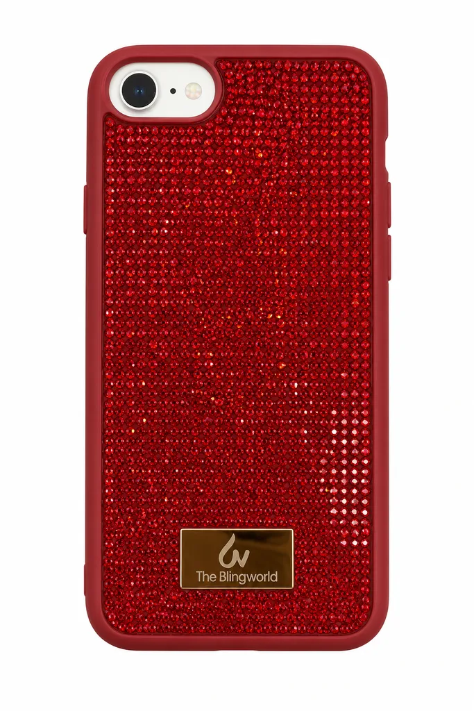 Задняя накладка Bling World Stone для Apple iPhone 7/8, цвет красный