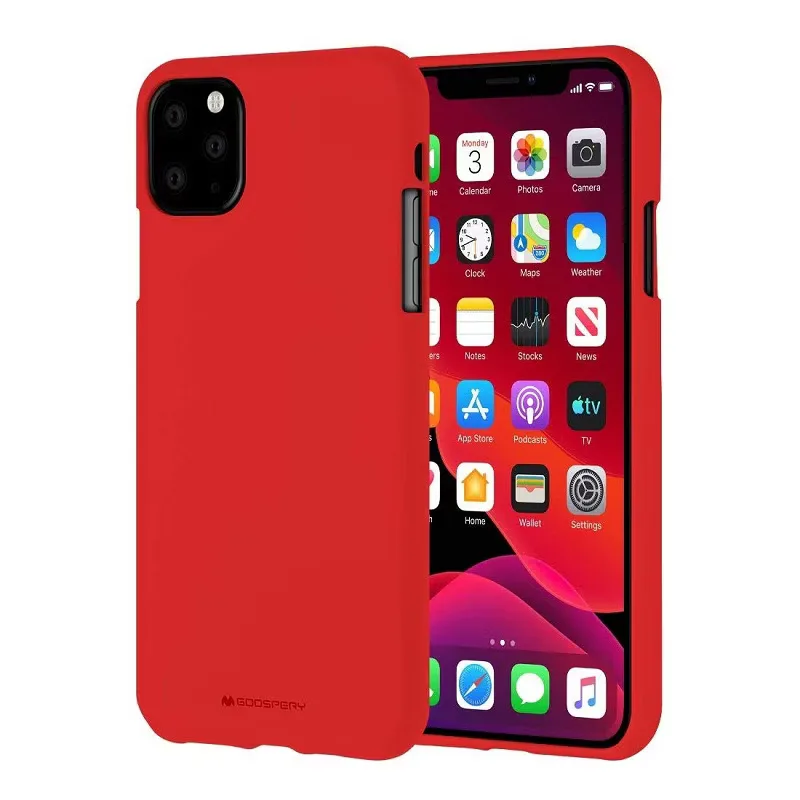 TPU Матовый для Apple iPhone 11 Pro Max, цвет красный