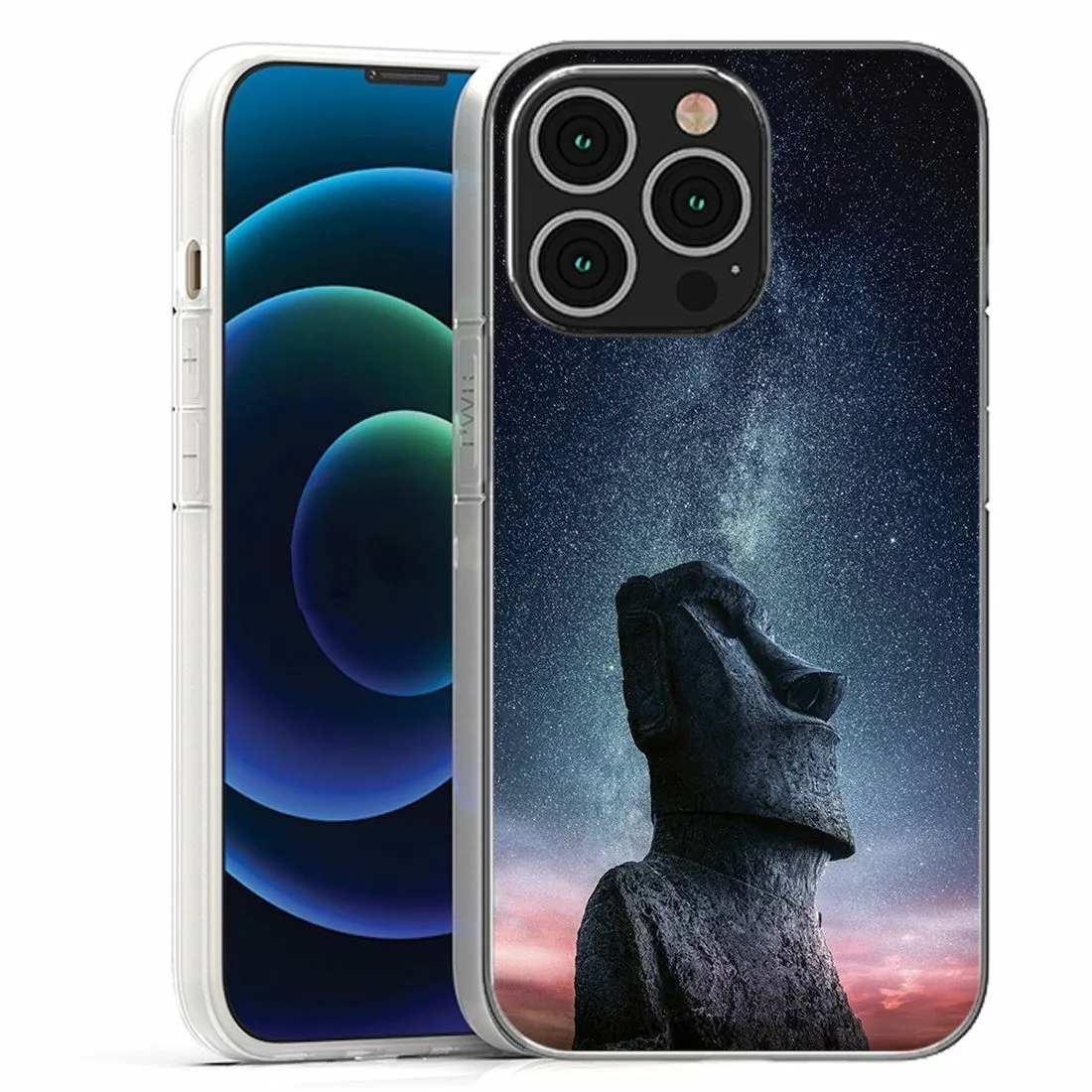 TPU Print с кольцом для Apple iPhone 11 Pro Max, цвет небесный