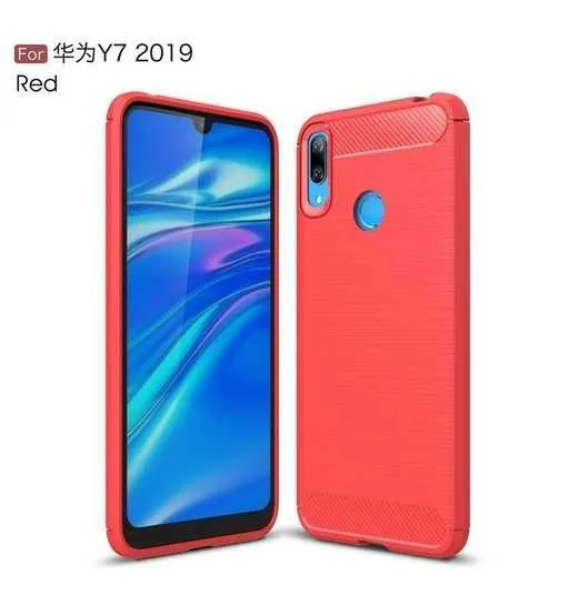 Задняя Накладка для Huawei Y7 2019, цвет темно-красный