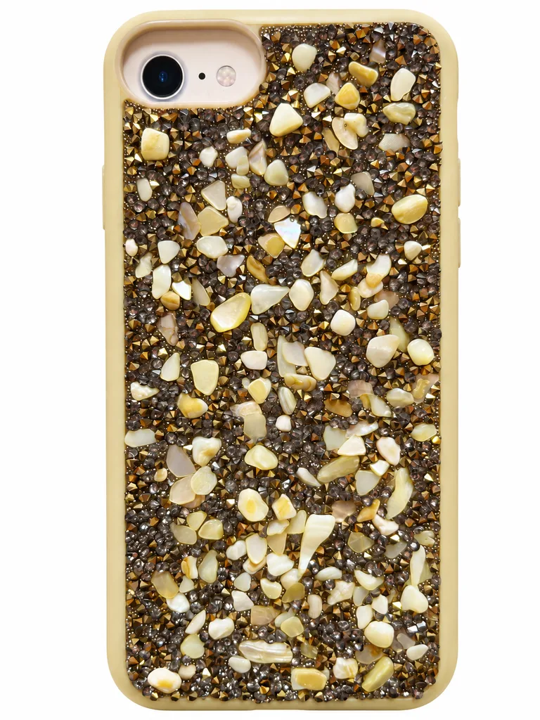 Задняя накладка Bling World Stone для Apple iPhone 7/8, цвет золотой