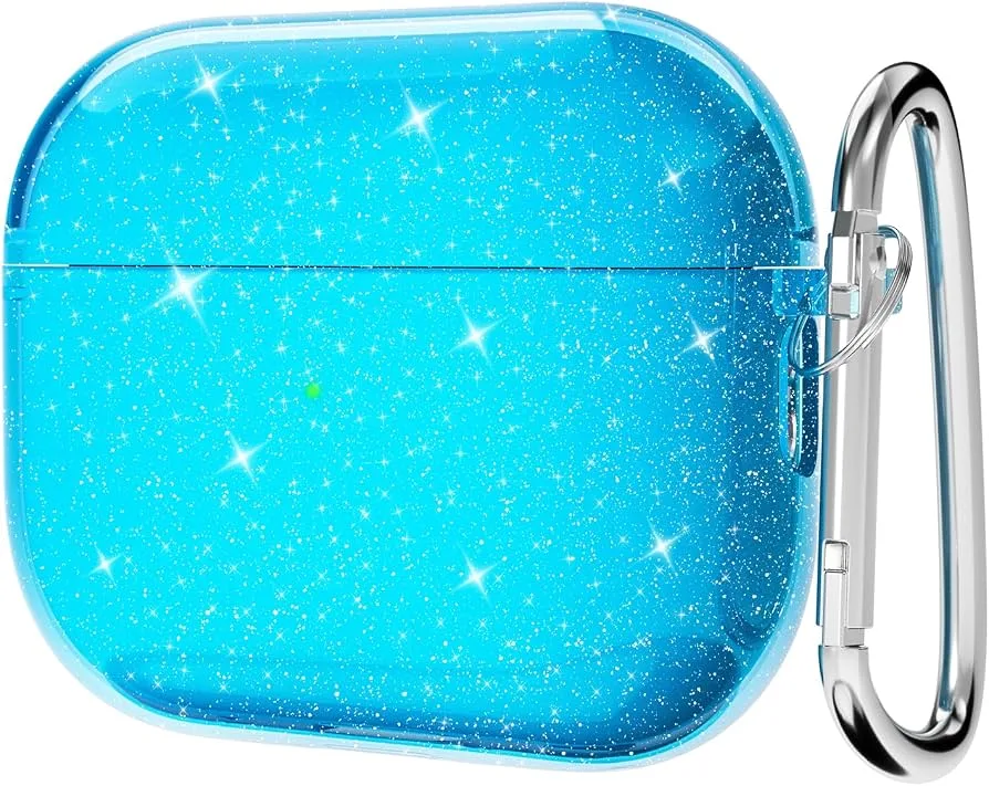 Футляр для наушников AirPods Sequins Crystal, цвет бирюзовой