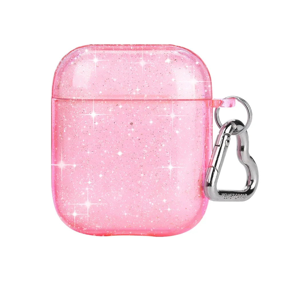 Футляр для наушников AirPods Sequins Crystal, цвет розовый
