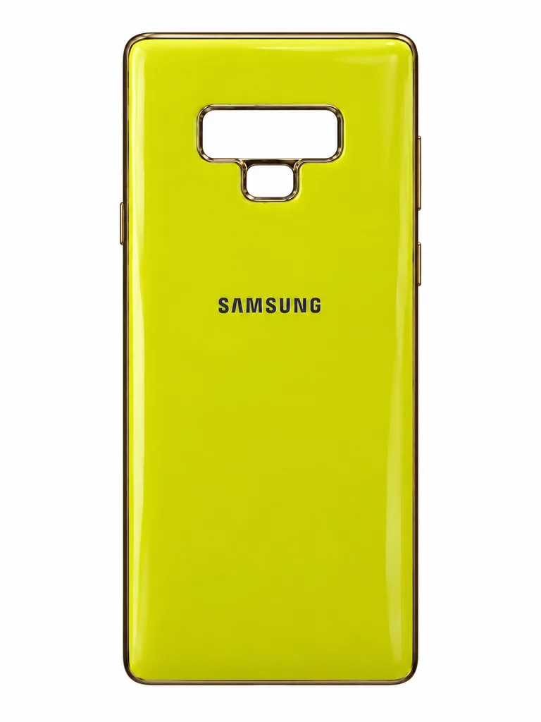 Чехол Case Original Glass TPU для Samsung Note 9, цвет жёлтый