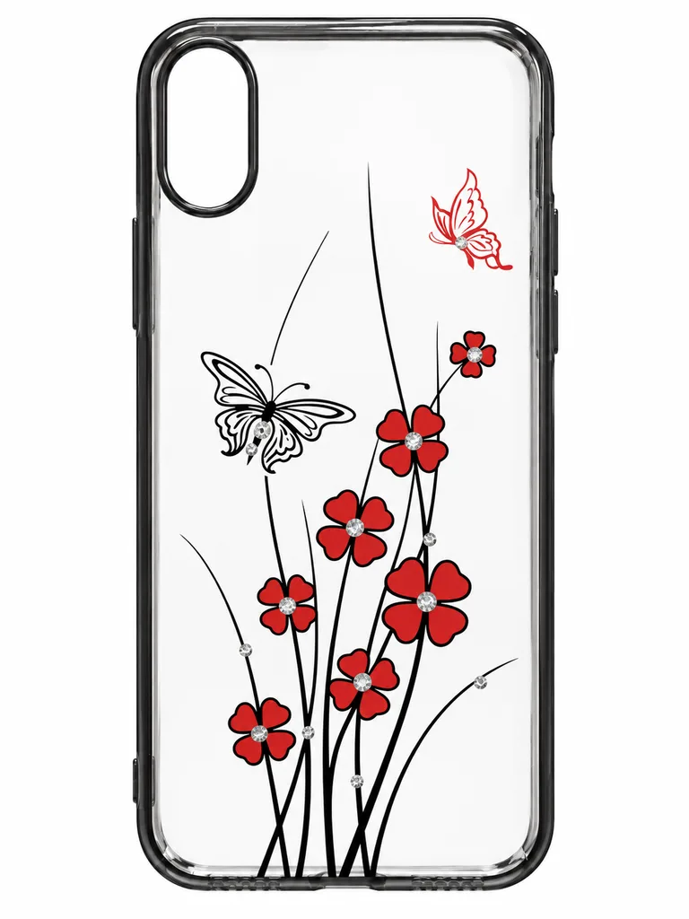 Чехол Simple Beauty Shadow Love Series для Apple iPhone X, цвет черный
