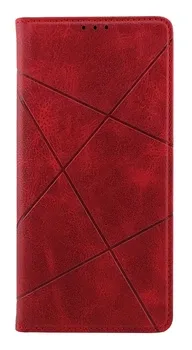Чехол-книжка Business Leather для Xiaomi Mi 10 Lite, цвет малиновый