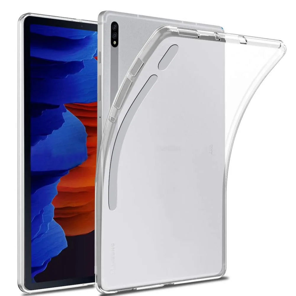 Чехол для Samsung Tab S7 Plus 12.4", цвет прозрачный