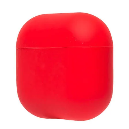 Футляр для наушников Airpods 2 Slim, цвет кармин