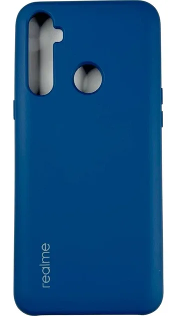 Чехол для Realme C3 с пальцем, цвет синий