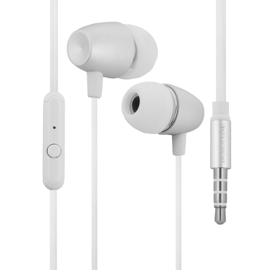 Наушники Borofone BM57 Platinum (Стальной)