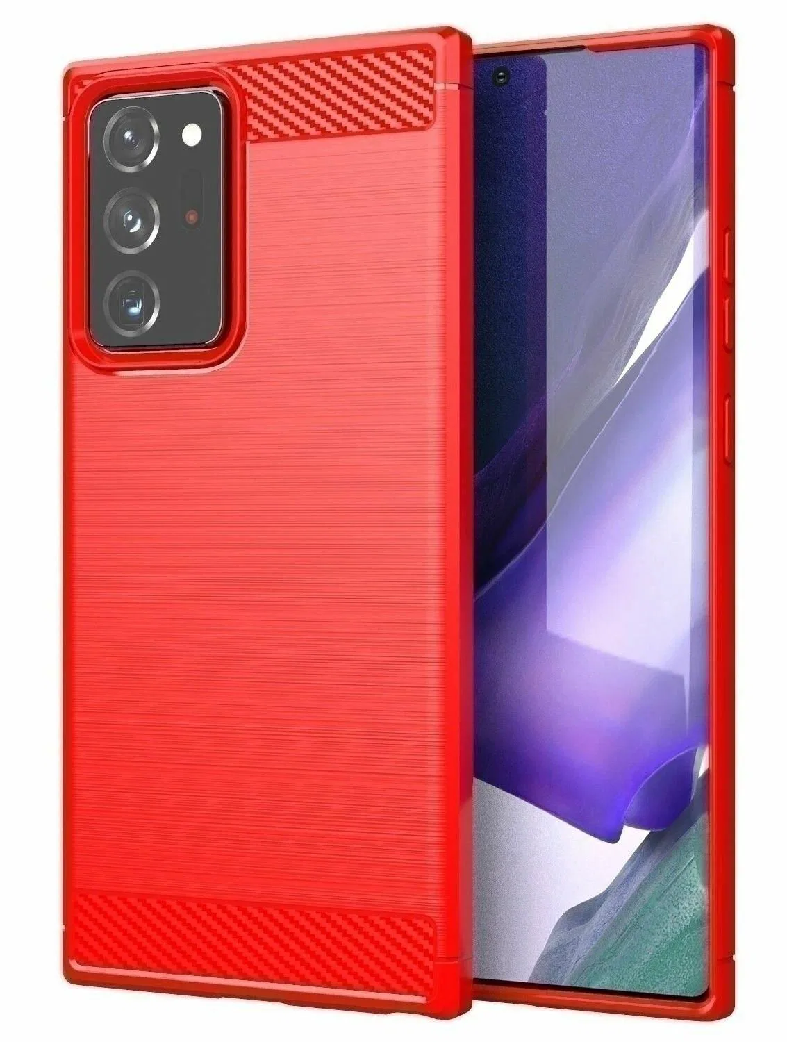 Чехол Carbon для Samsung Note 20 Ultra HQ, цвет красный