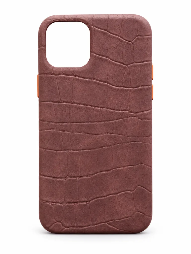 Чехол Leather Croc Case для Apple iPhone 11 Pro, цвет коричневый
