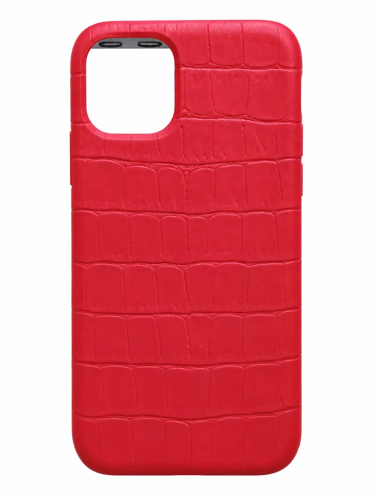 Чехол Leather Croc для Apple iPhone 11 Pro, цвет красный