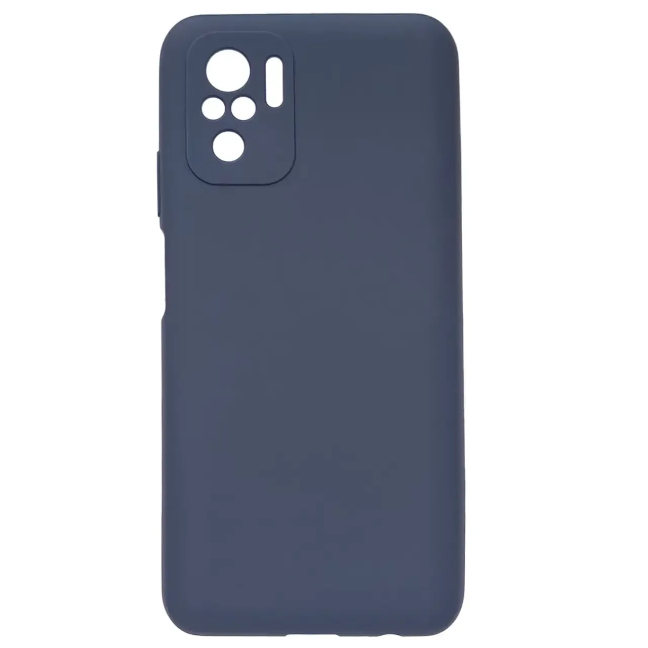 Full Silicone case для Xiaomi Redmi Note 10 4G, цвет темно-синий
