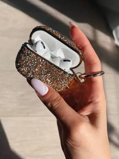 Футляр для AirPods, стразы, без упаковки