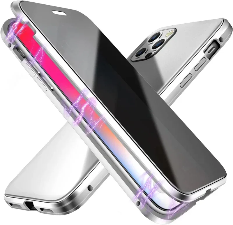 Чехол для iPhone 12 Pro, цвет серебристый