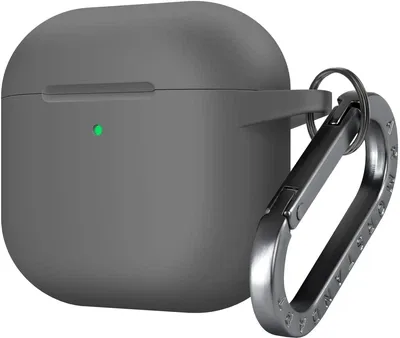 Футляр для наушников AirPods 1/2 Pearl, цвет серый