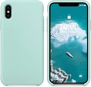 Чехол для iPhone X/Xs, цвет бирюзовый