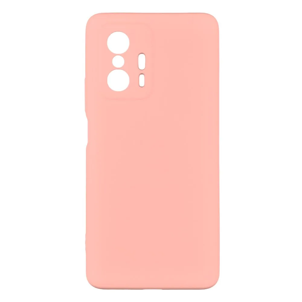 Чехол для Xiaomi 11T с рамкой, цвет ярко-розовый