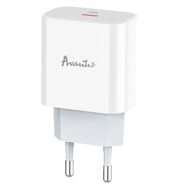 Сетевое Зарядное Устройство Avantis A838 Plus PD 20W / QC 3.0 (White)