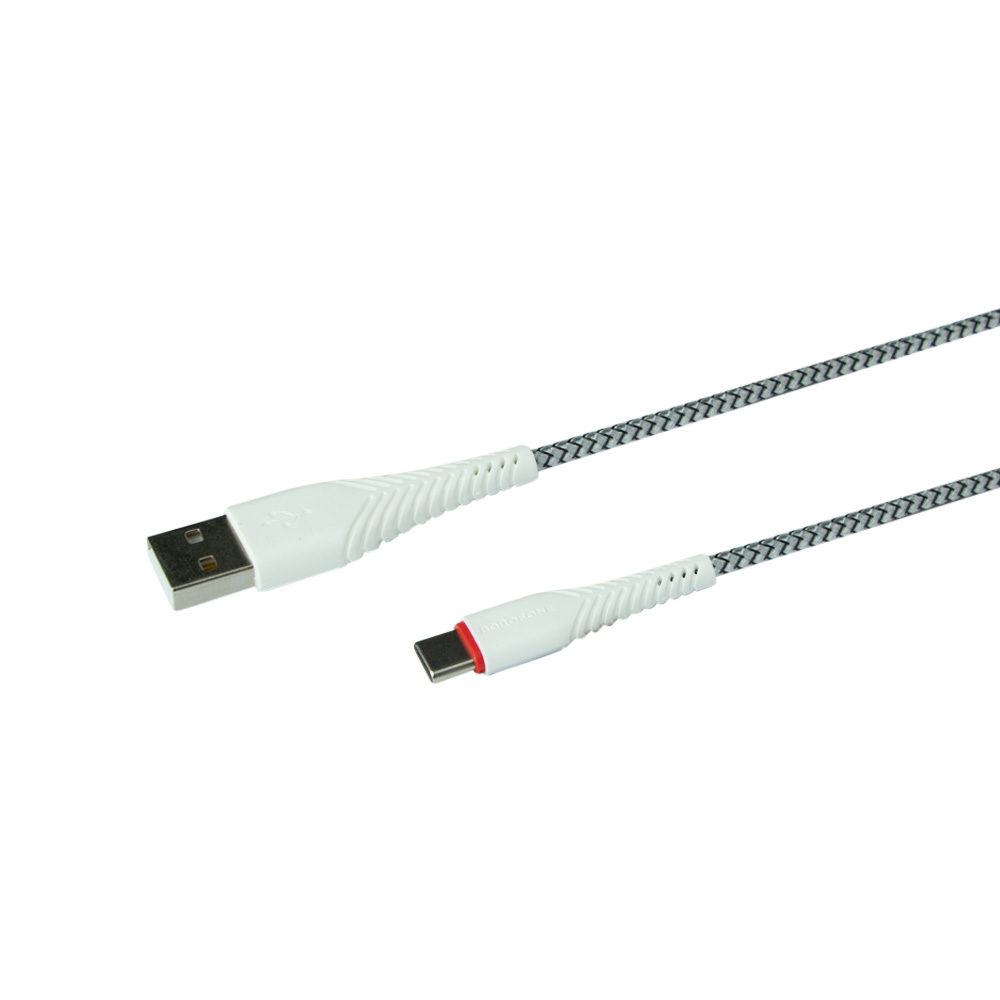 USB Borofone BX25 Powerful Type-C (Белый)