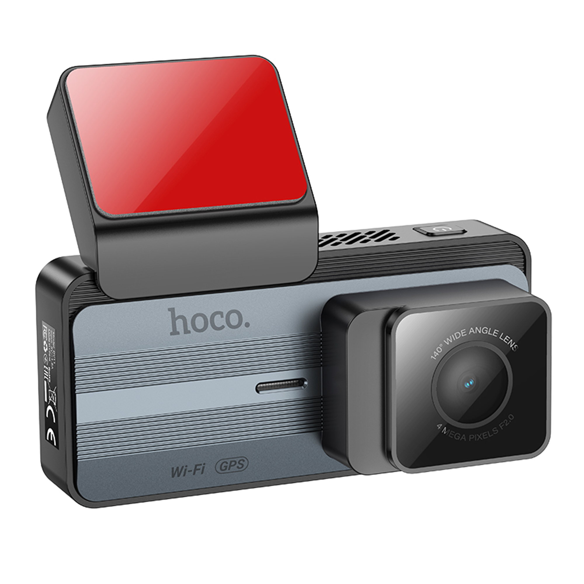 Видеорегистратор Hoco DV11 2K IPS Display WI-FI+GPS (Серый)