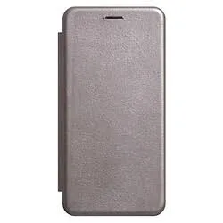 Книжка-кожа для Xiaomi Redmi Note 8, цвет серый
