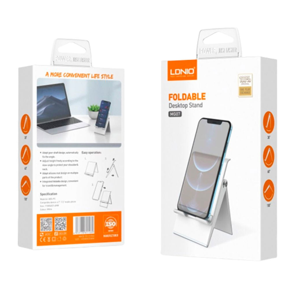 Настольный Держатель Ldnio MG07 (Белый) \