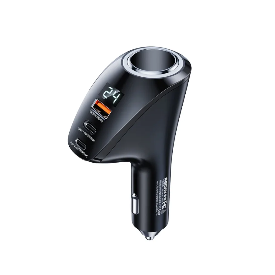 Авто зарядное устройство Remax RCC339 88.5W PD+QC 2C+1A, цвет черный