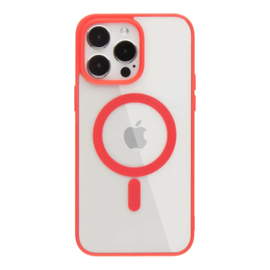 Чехол для iPhone 14 Pro Max с MagSafe, цвет красный