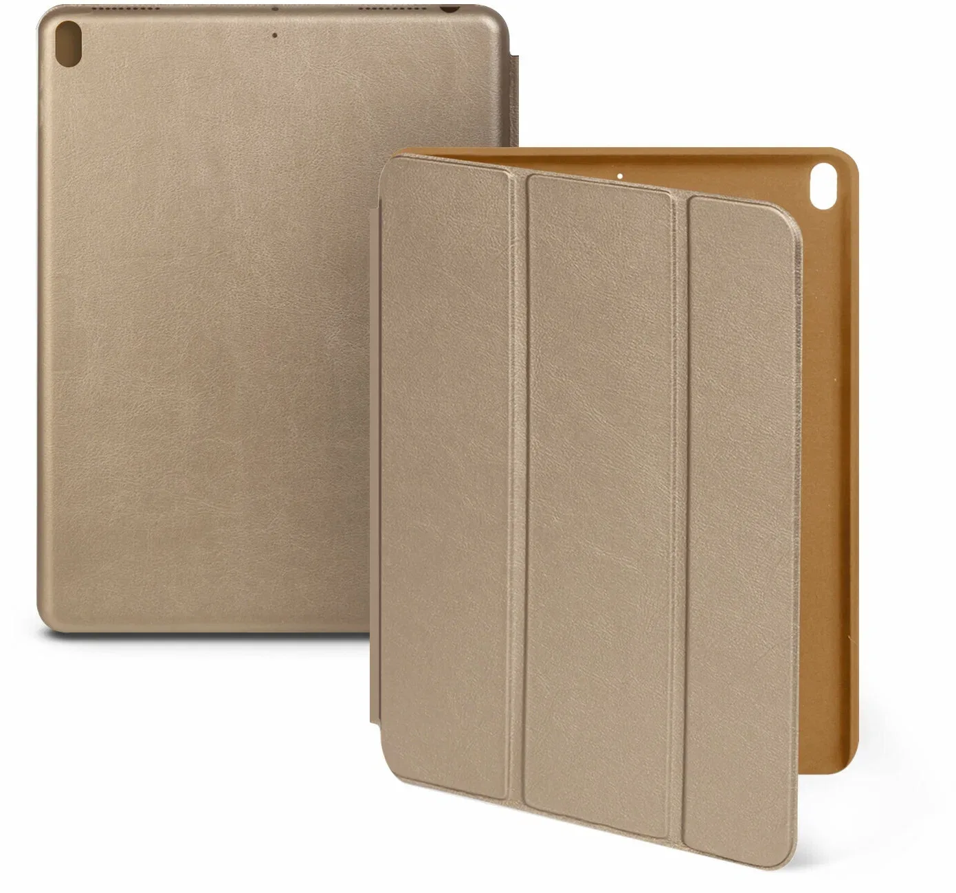 Чехол-книжка кожа для iPad Pro 2017 (10.5"), цвет золотой