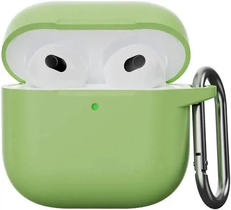 Футляр для наушников AirPods Pro с замком, цвет зеленый