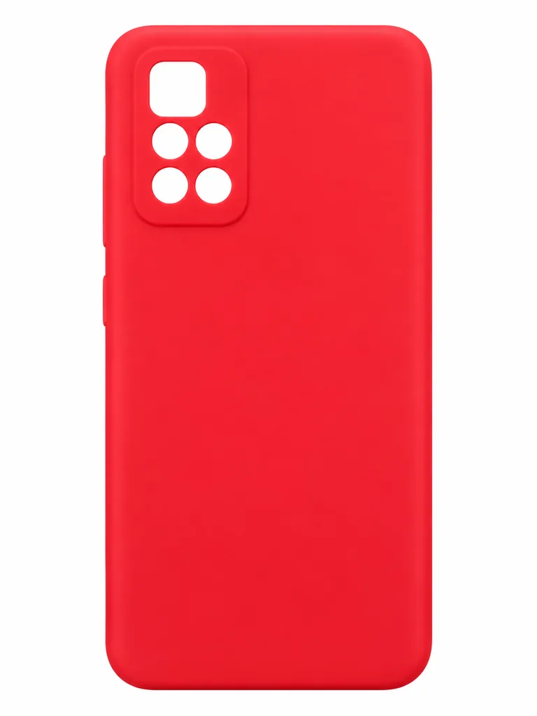 Чехол Silicone Case для Xiaomi Redmi Note 10 Pro 4G, цвет красный