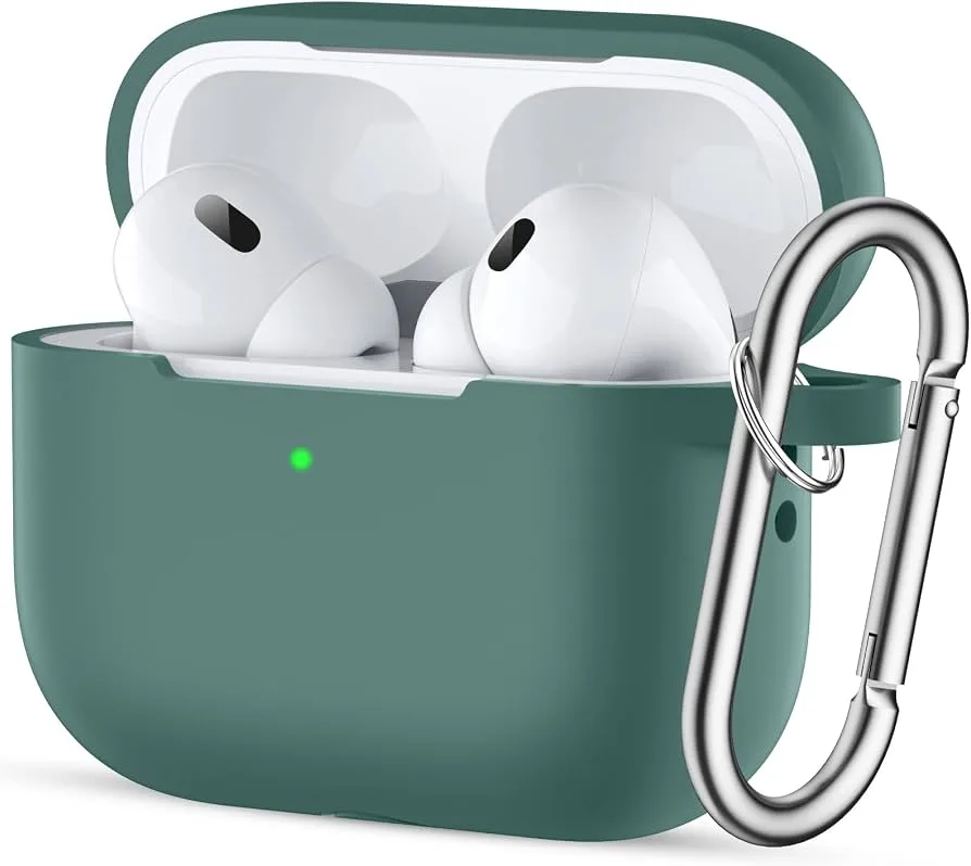 Чехол для AirPods Pro 2 с микрофиброй, цвет атровиренс