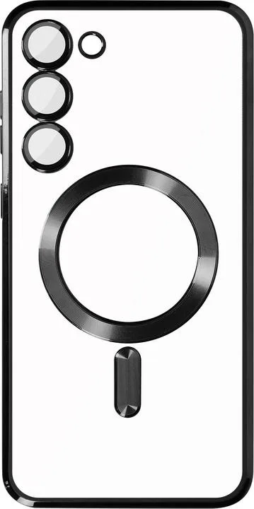 Чехол TPU Metallic с Magsafe для Samsung Galaxy S23, цвет черный