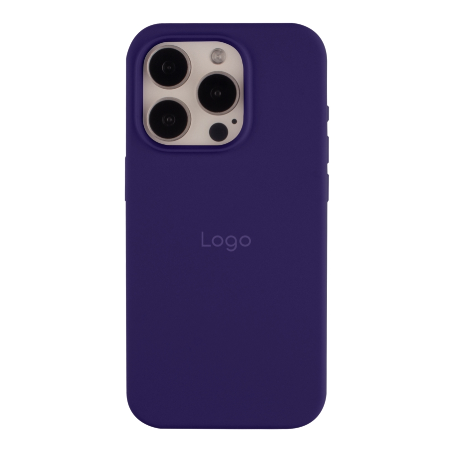 Чехол Silicone Case Full Size (AA) для iPhone 15 Pro Max (34.Purple)