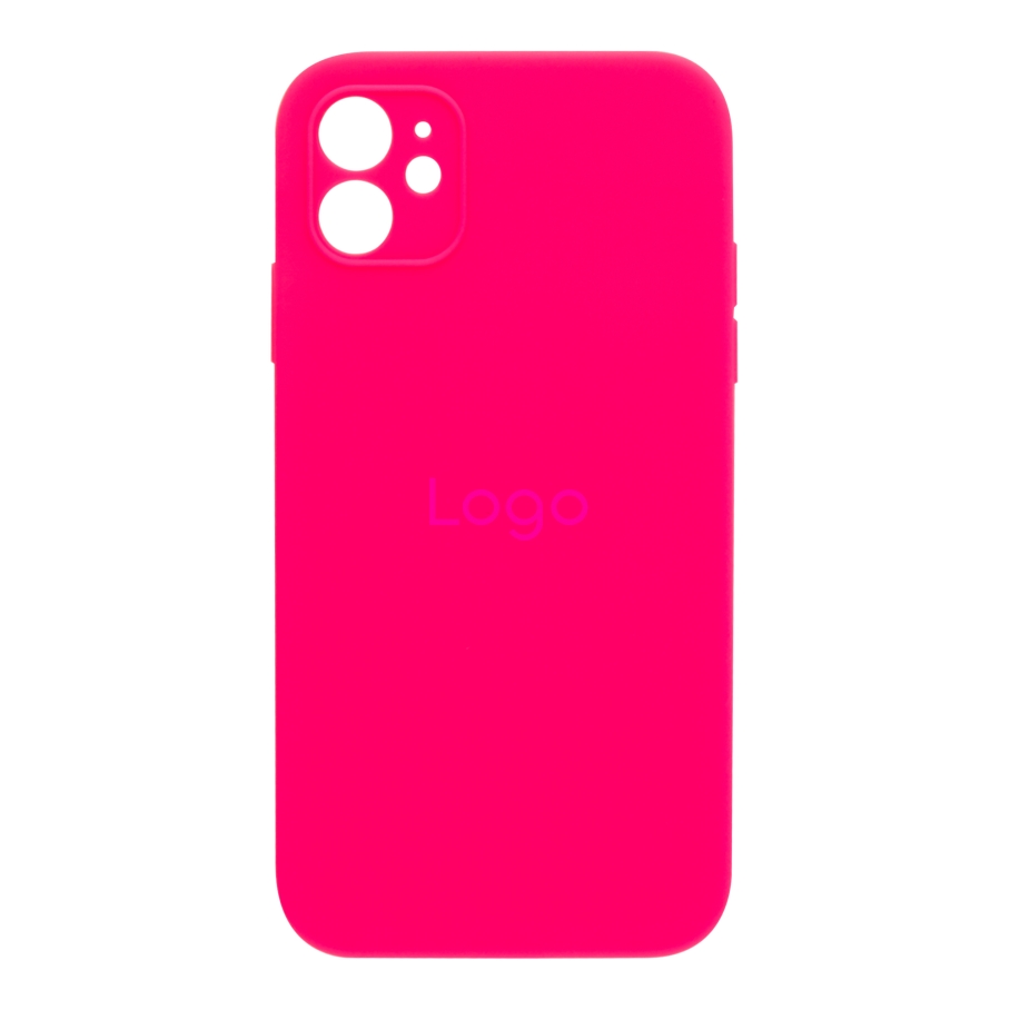 Чехол Silicone Case Square Full Camera для iPhone 11 (06.Light Pink)