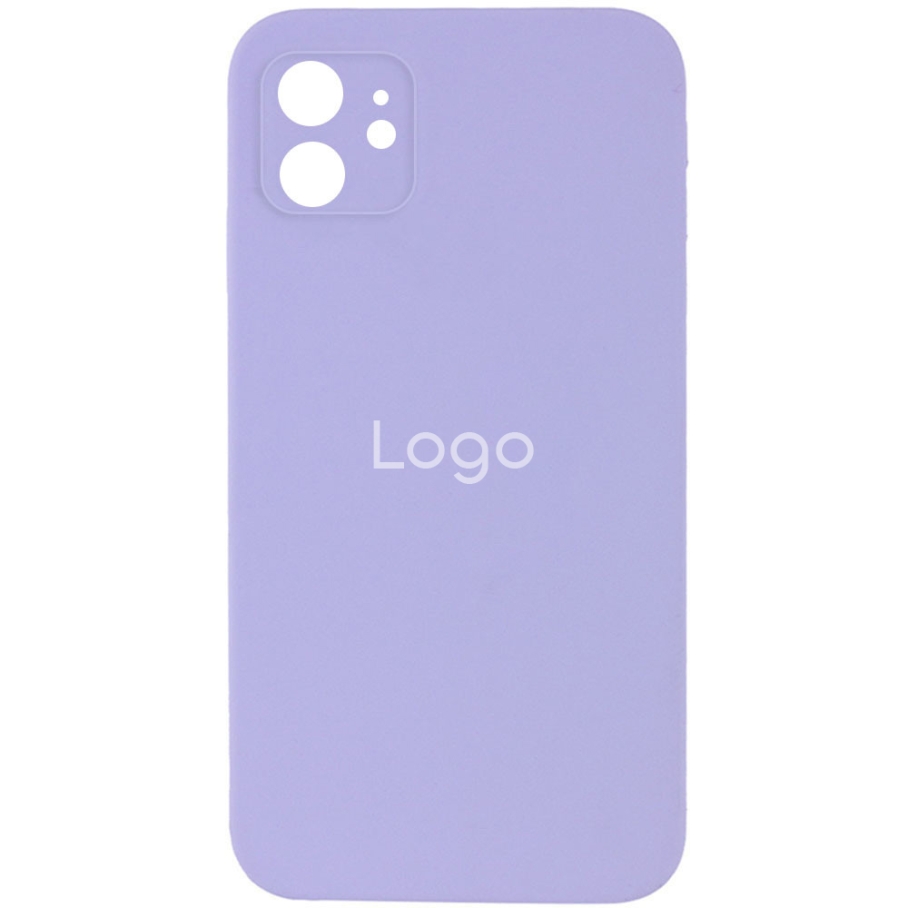 Чехол Silicone Case Square Full Camera для iPhone 11 (39.Elegant purple)